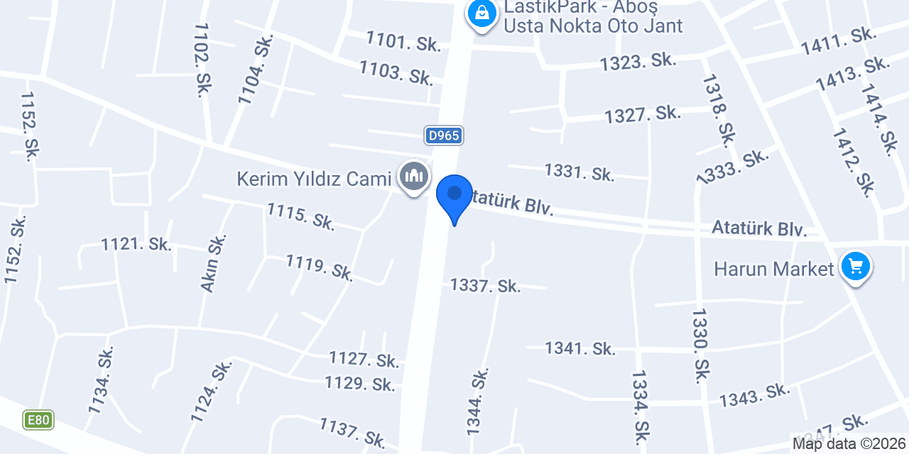 HARMANLI İNŞAAT & YAPI konumu