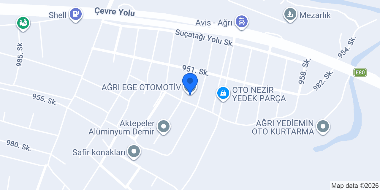 AĞRI EGE OTOMOTİV konumu