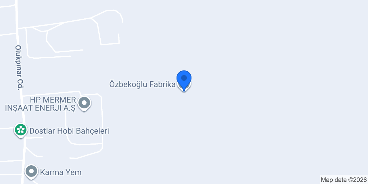Özbekoğlu Fabrika konumu