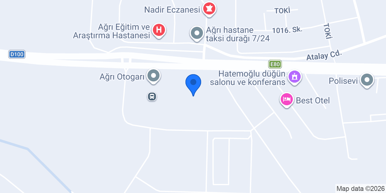 YENİ ERCİŞ İTİMAT AĞRI konumu