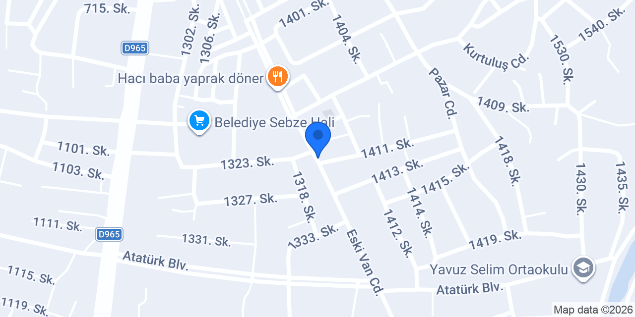 SARYAVET VETERİNER KLİNİĞİ konumu