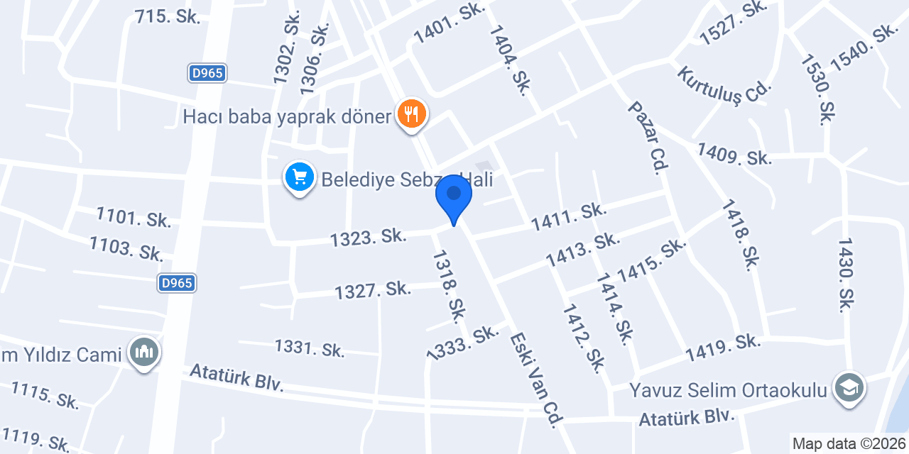 Çakmak Market konumu