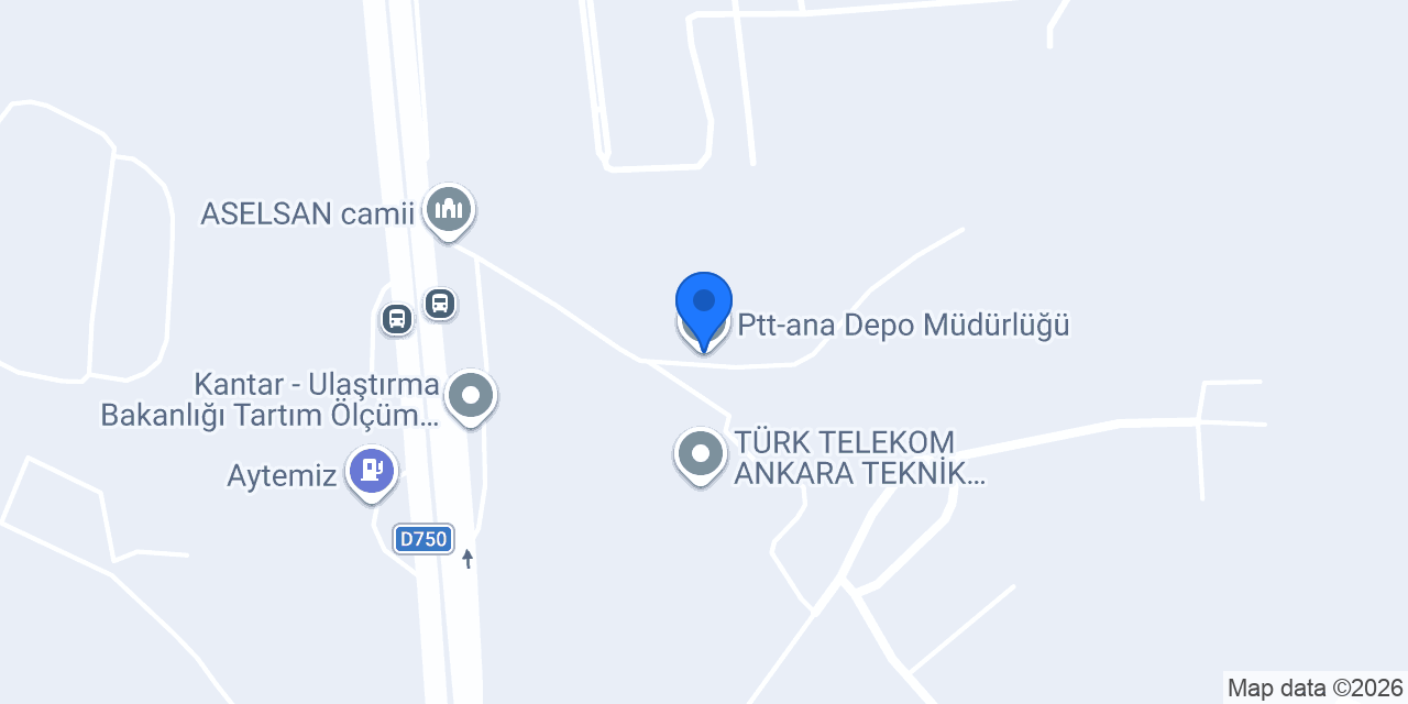 Ptt-ana Depo Müdürlüğü konumu