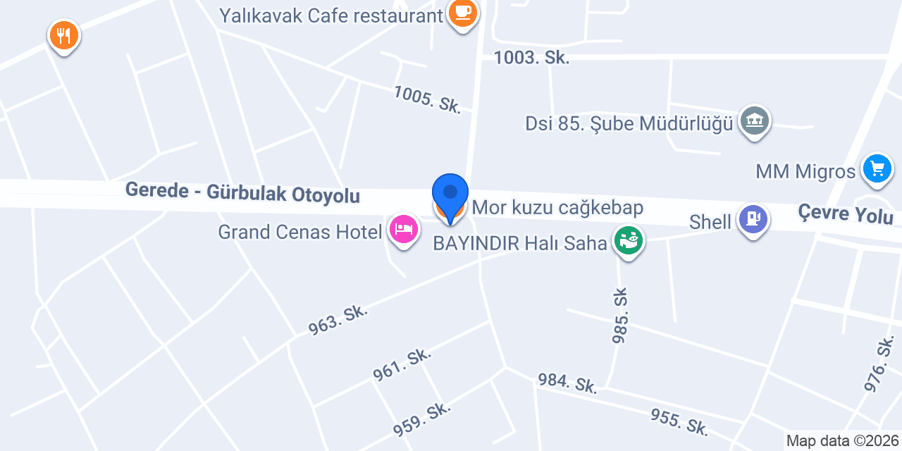 Mor kuzu cağkebap konumu