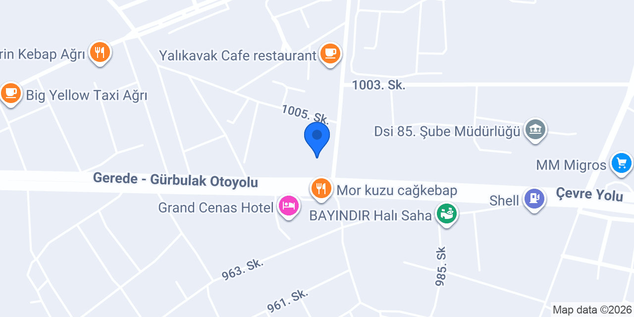 Vitrin Yapı İnşaat konumu