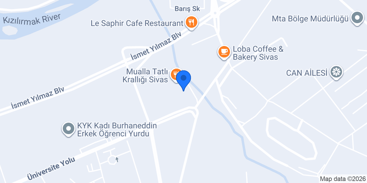 Joseph Cafe & Nargile Sivas konumu