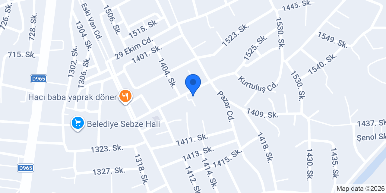 Murat Şehit Halis Çınar Polis Merkezi Amirliği konumu