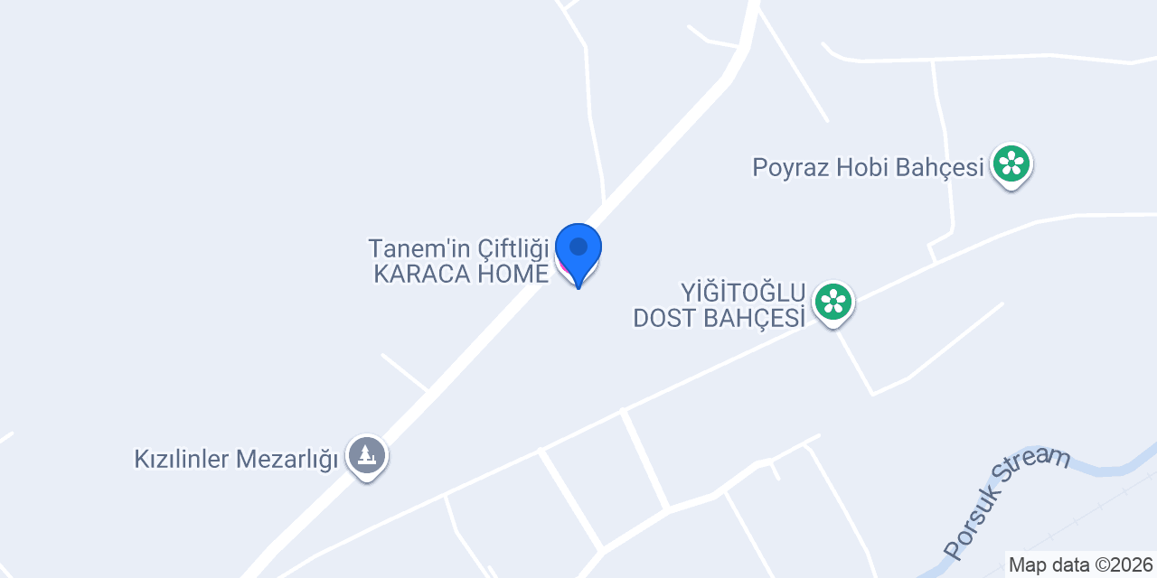 Tanem’in Çiftliği KARACA HOME konumu