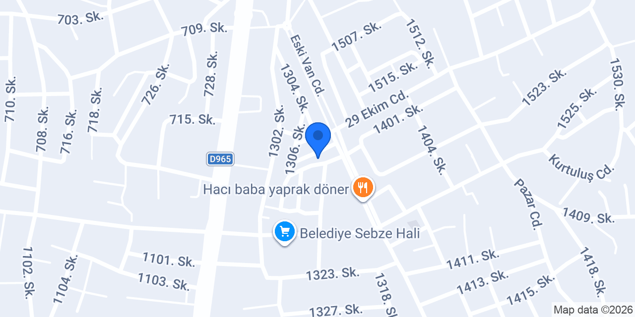Tabip veteriner kliniği konumu
