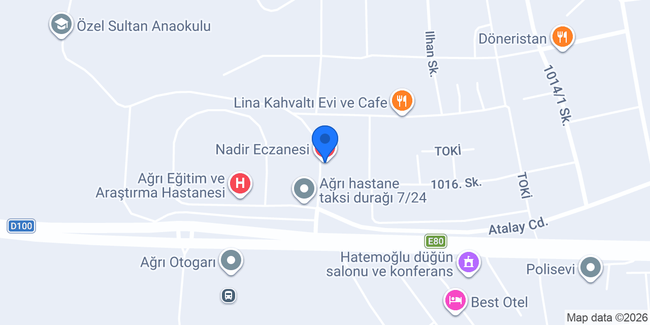 Nadir Eczanesi konumu