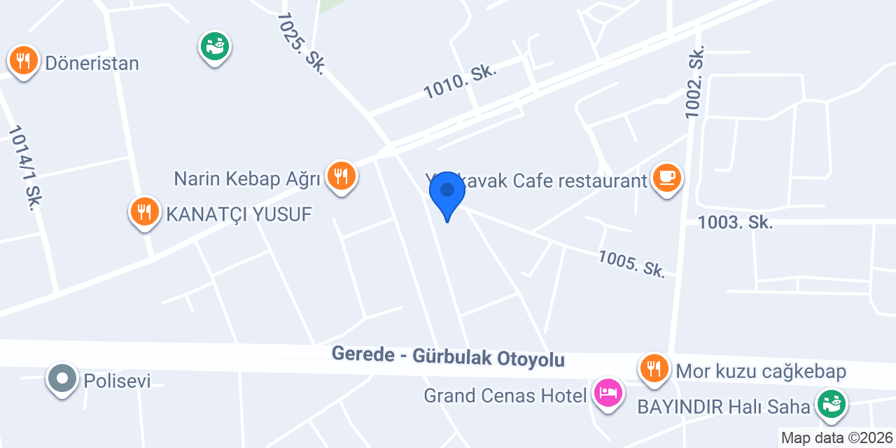 Semazen Restaurant ağrı konumu