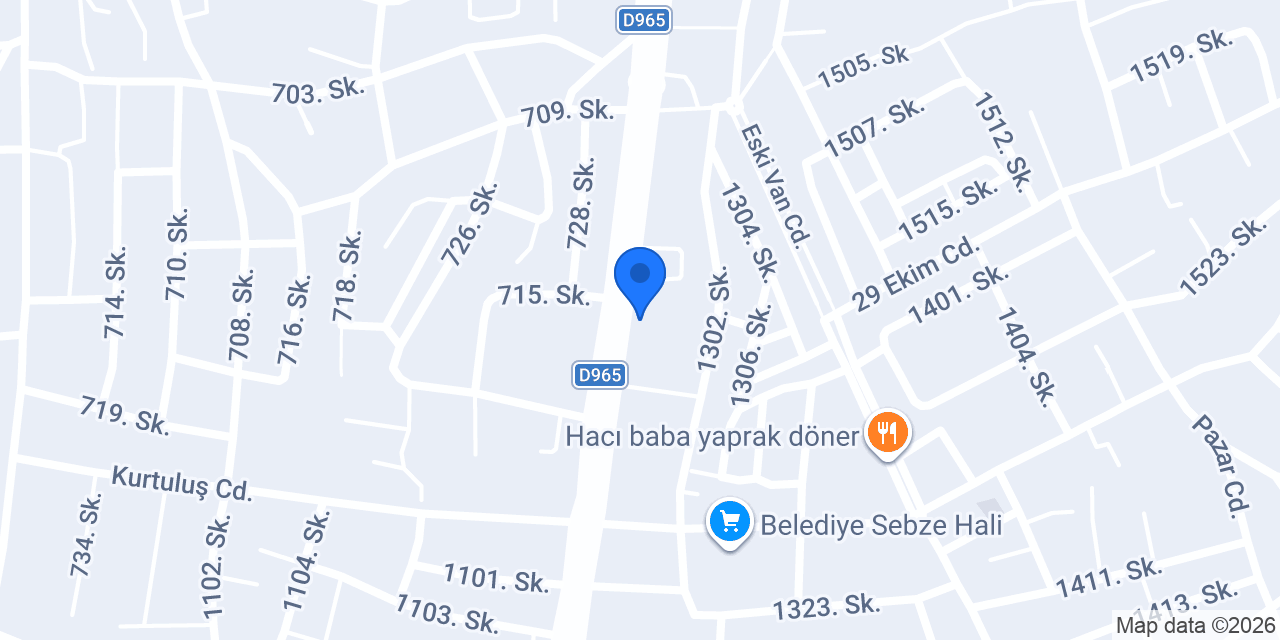 Grandşah Otel Ağrı konumu