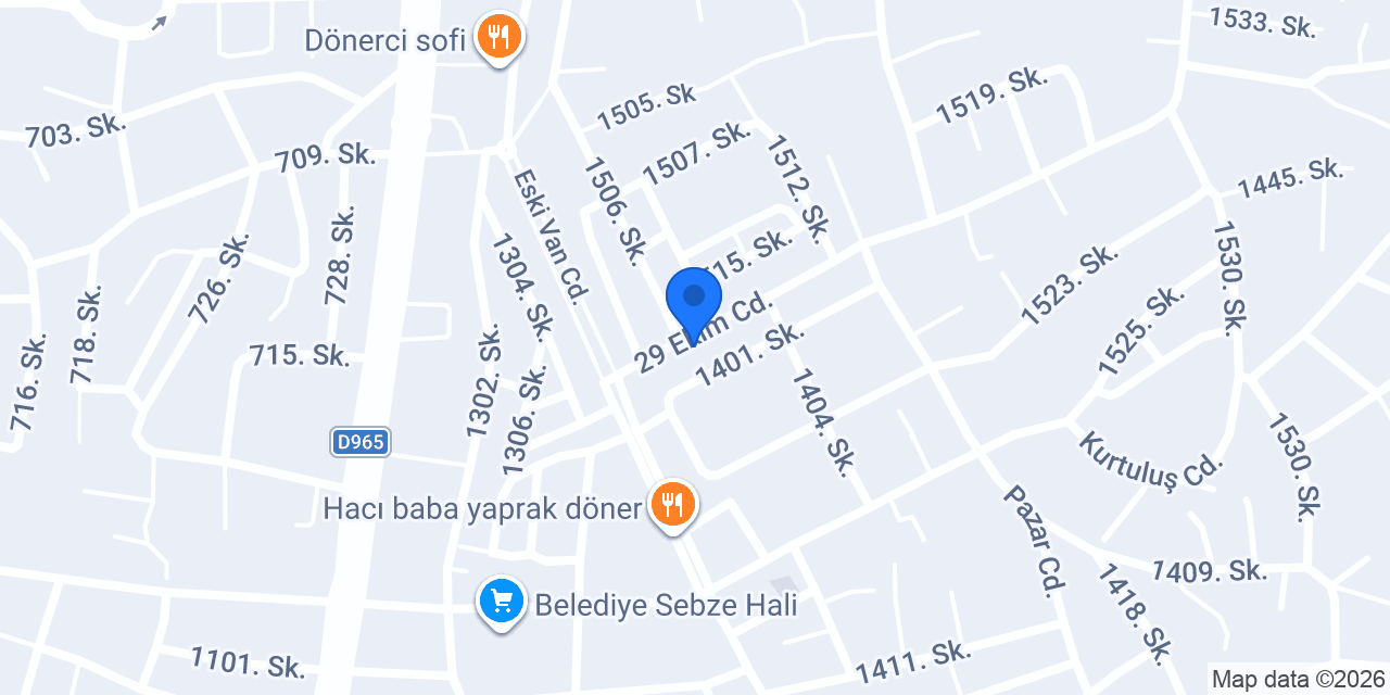 Ergül mobilya Altus Ağrı konumu