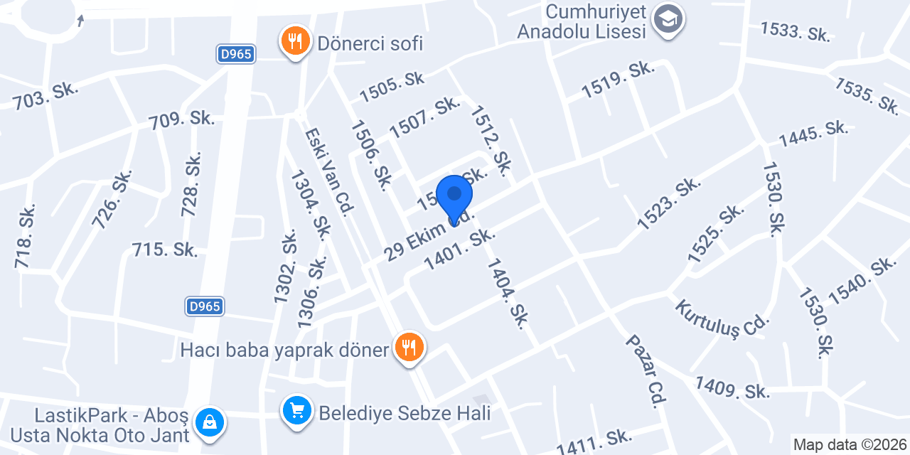 Demirtaş İnşaat Elektrik konumu