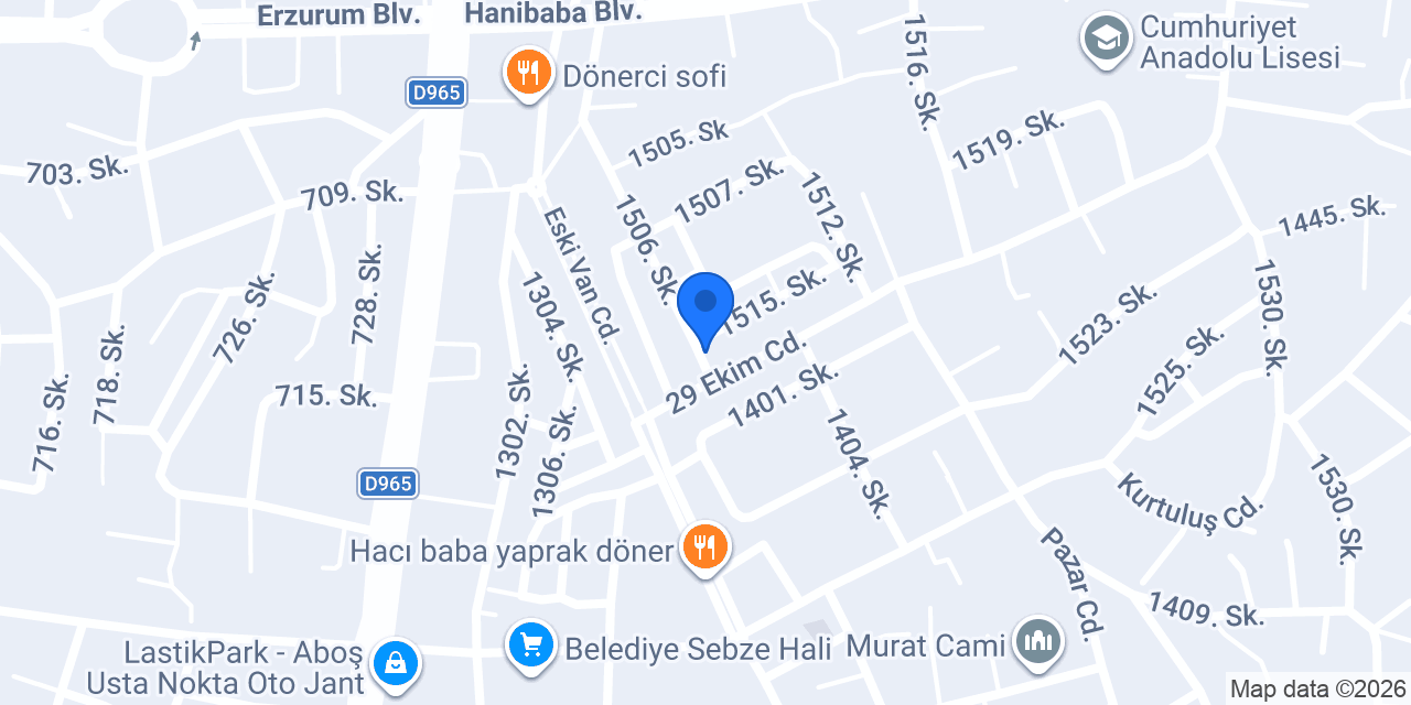 Mini dürüm evi konumu