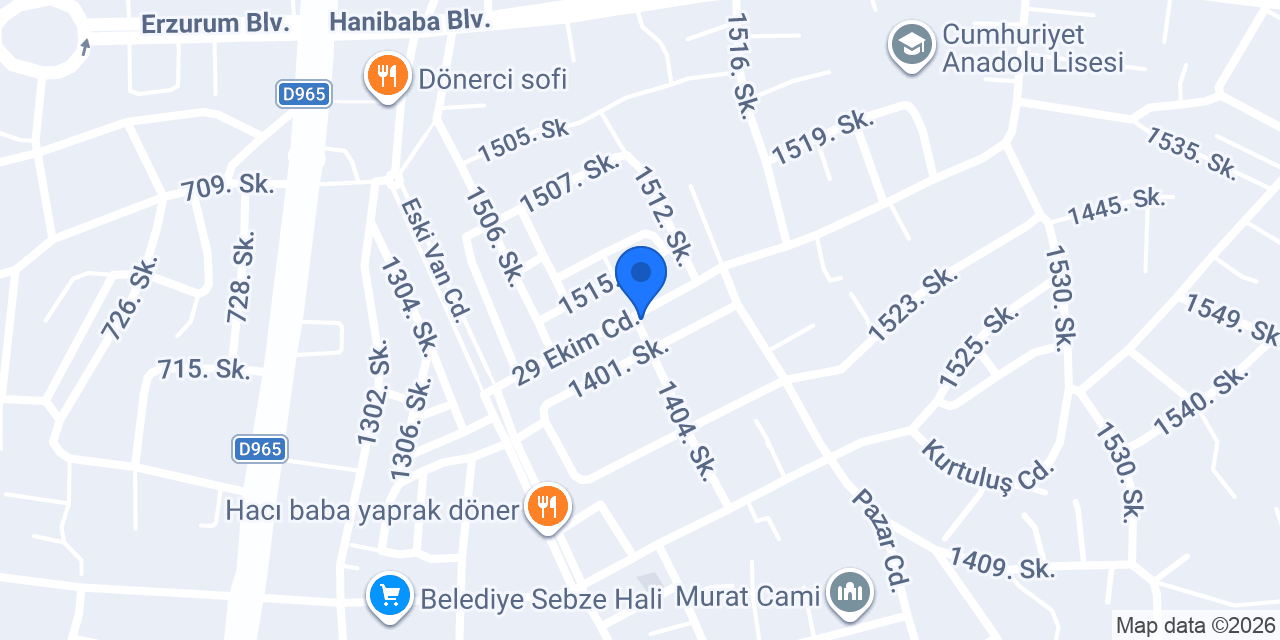 Hanibaba mobilya konumu