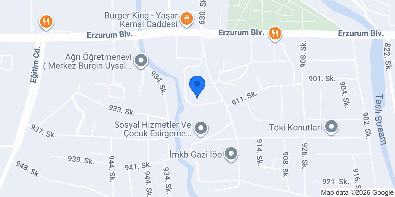 Ağrı Vergi Dairesi konumu