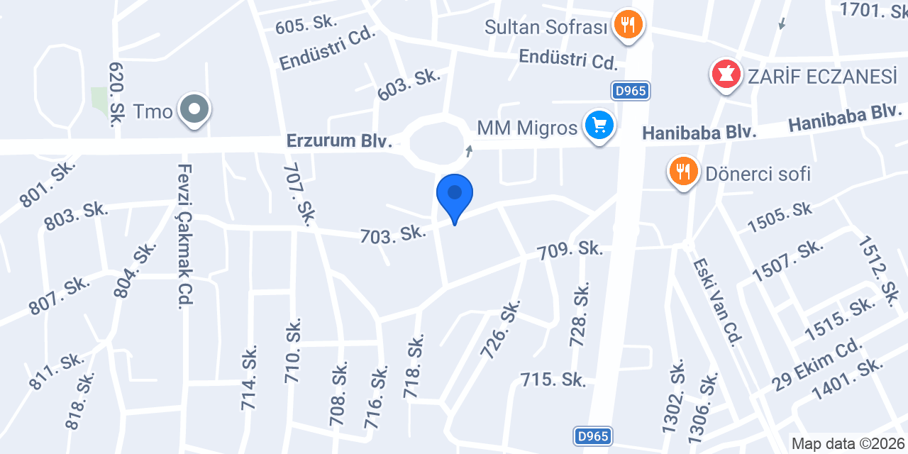 Şafak Medikal konumu