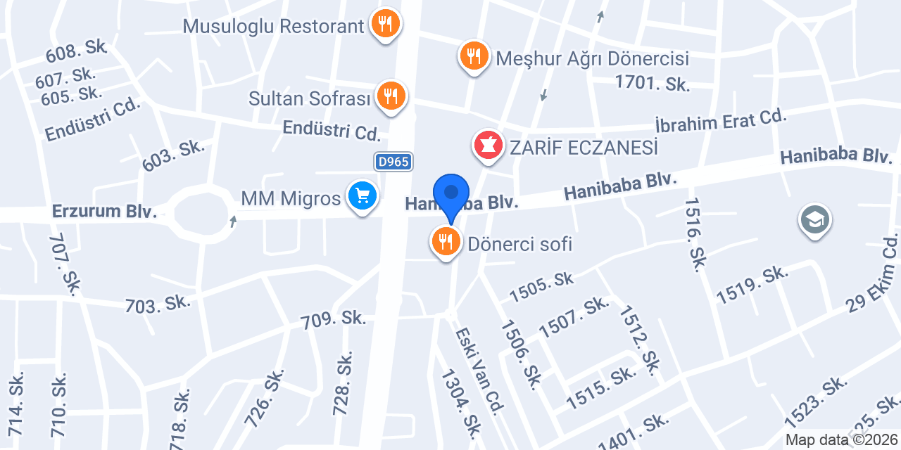 Ağrı Barosu konumu