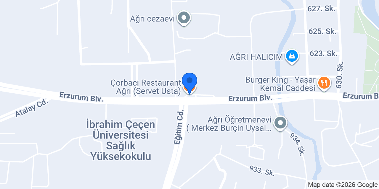 Çorbacı Restaurant Ağrı (Servet Usta) konumu