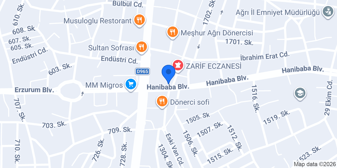 Şifa Eczanesi konumu