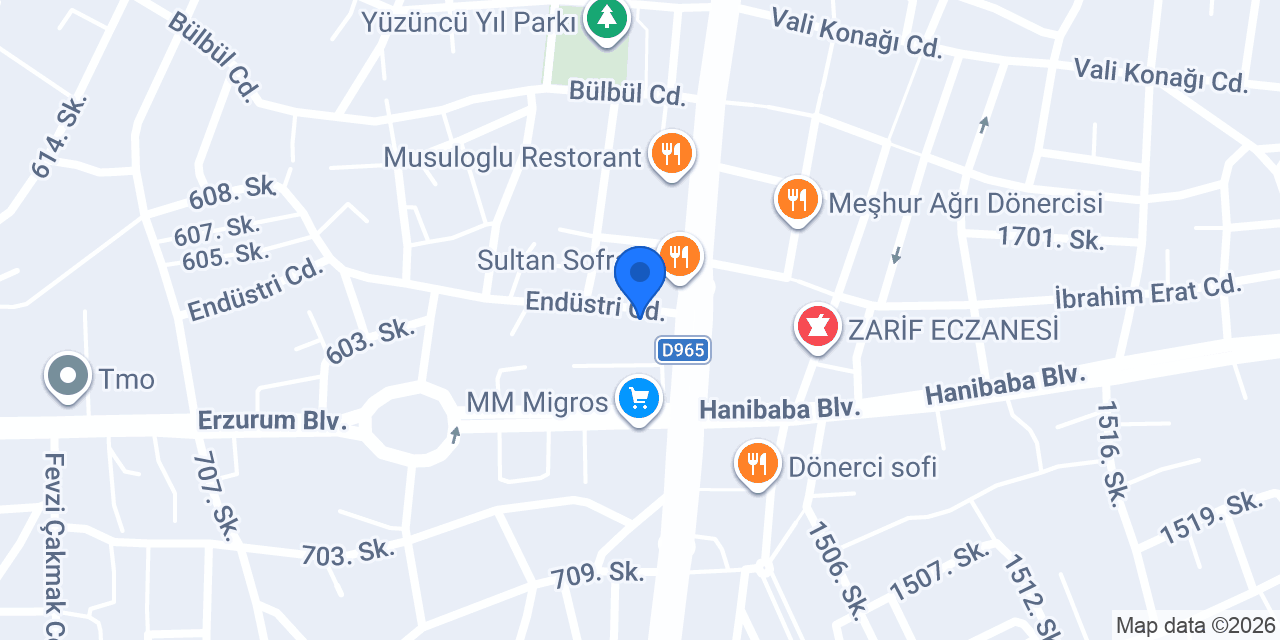 Bereket Gıda konumu