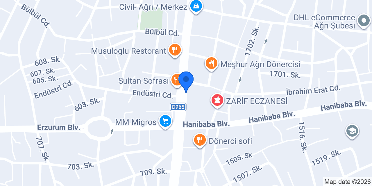 Kardeşler unlu mamülleri AĞRI konumu