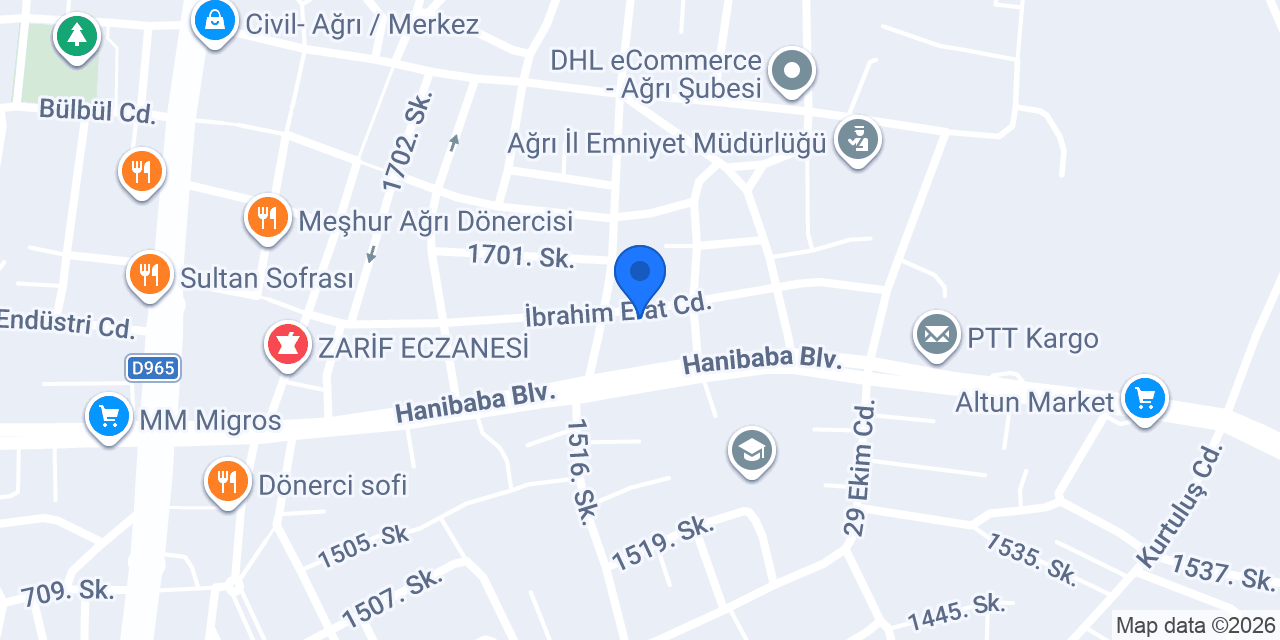 Özçelik Ltd Şti 2.şube konumu