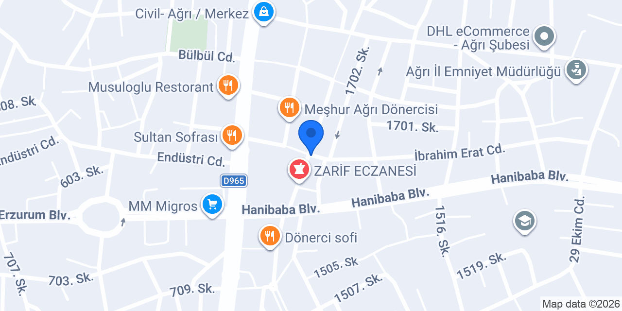 Hanedan Baklavaları konumu