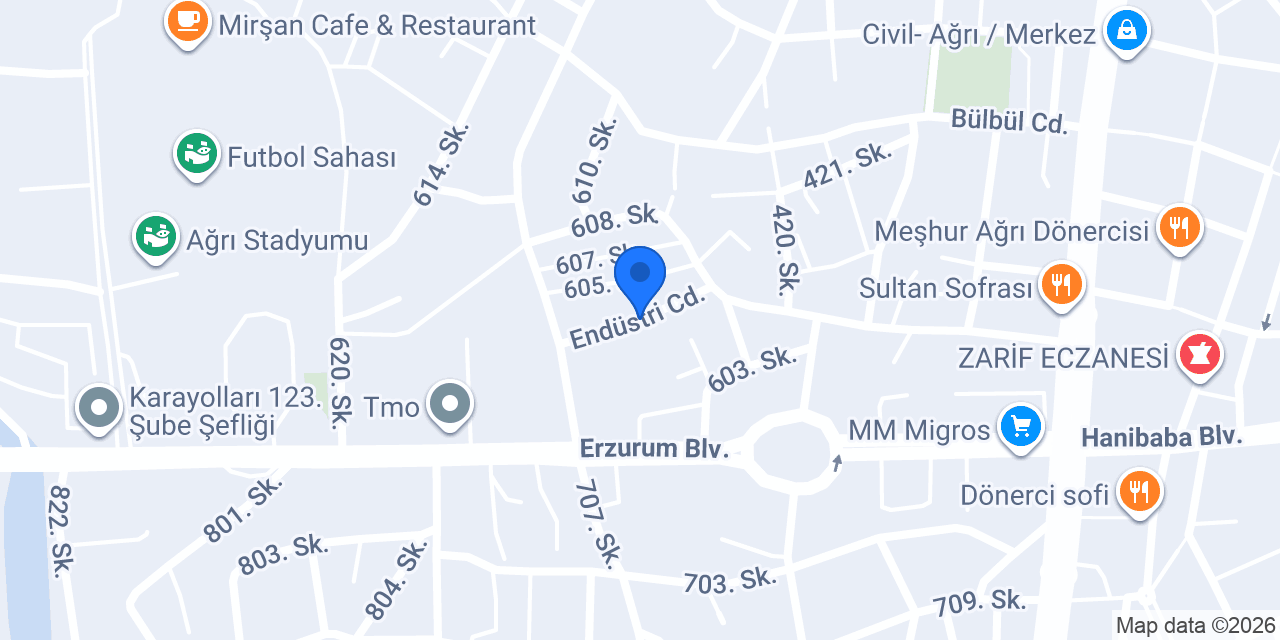AĞRI KADİR TAKSİ konumu