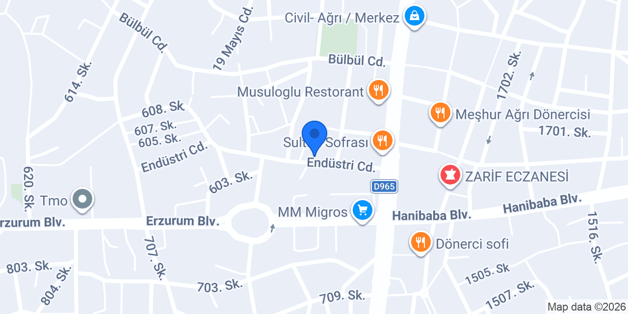 Ağri Can Can Ciçekcilik konumu