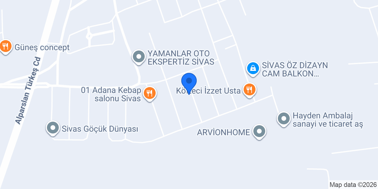 Yedsan Oto Gökkuşağı Şubesi konumu