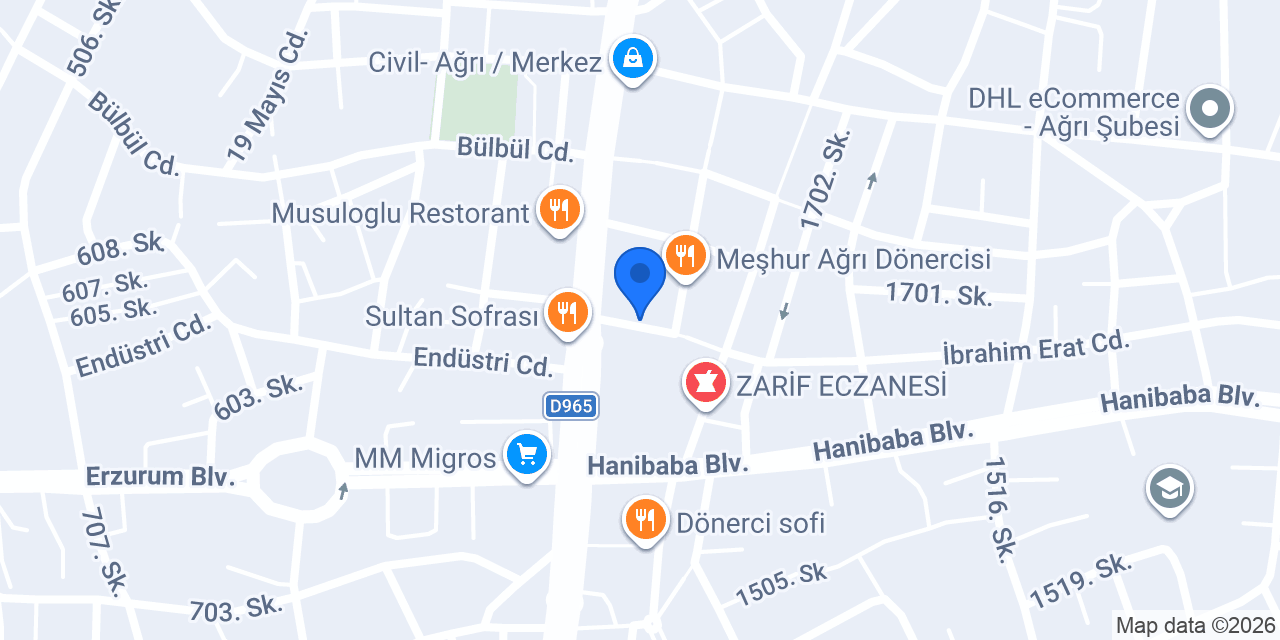 Oses Çiğ Köfte konumu