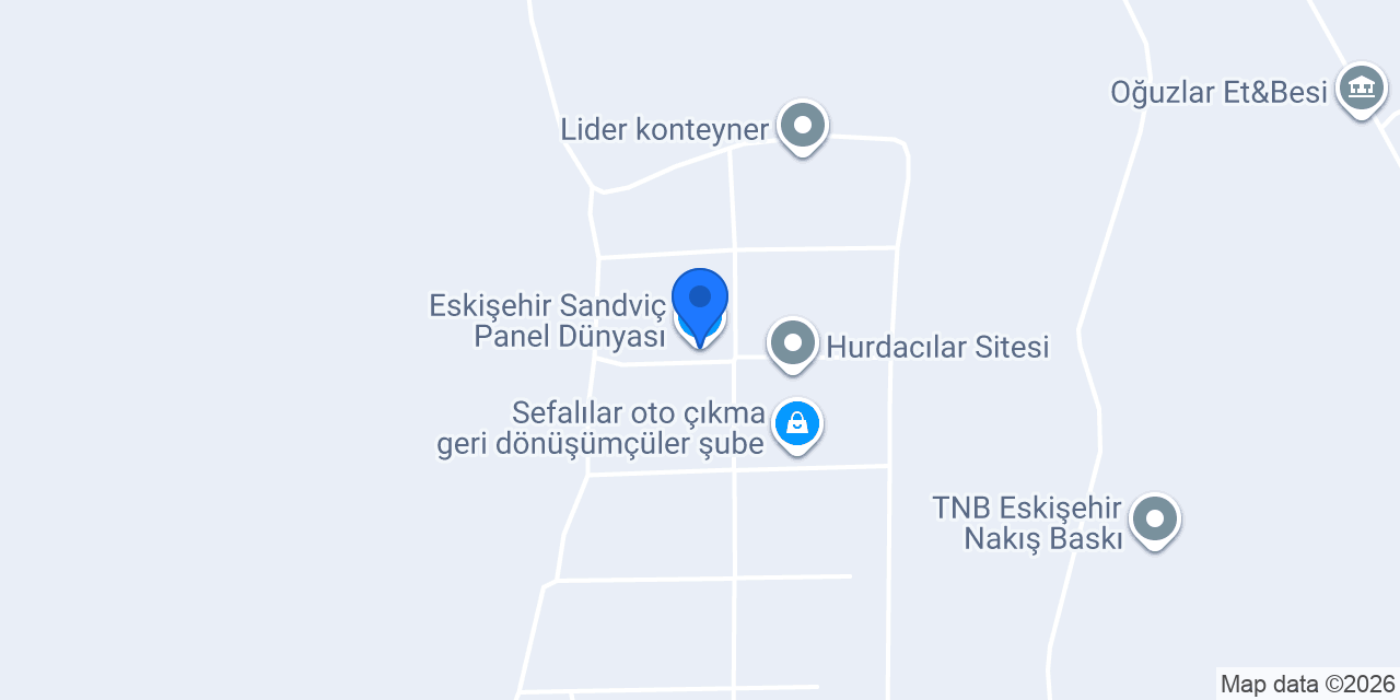 Eskişehir Sandviç Panel Dünyası konumu