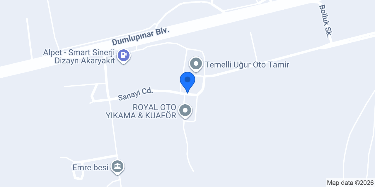 Başaran oto elektrik Temelli konumu