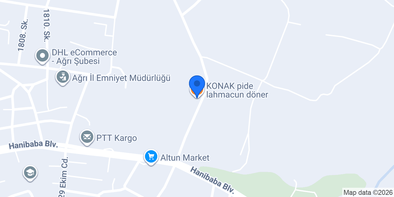 KONAK pide lahmacun döner konumu