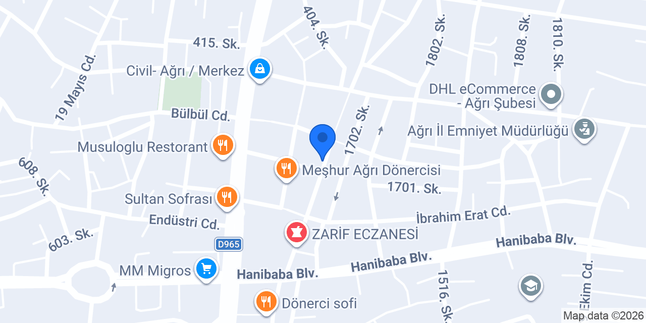 Ağrı taksi 04 konumu