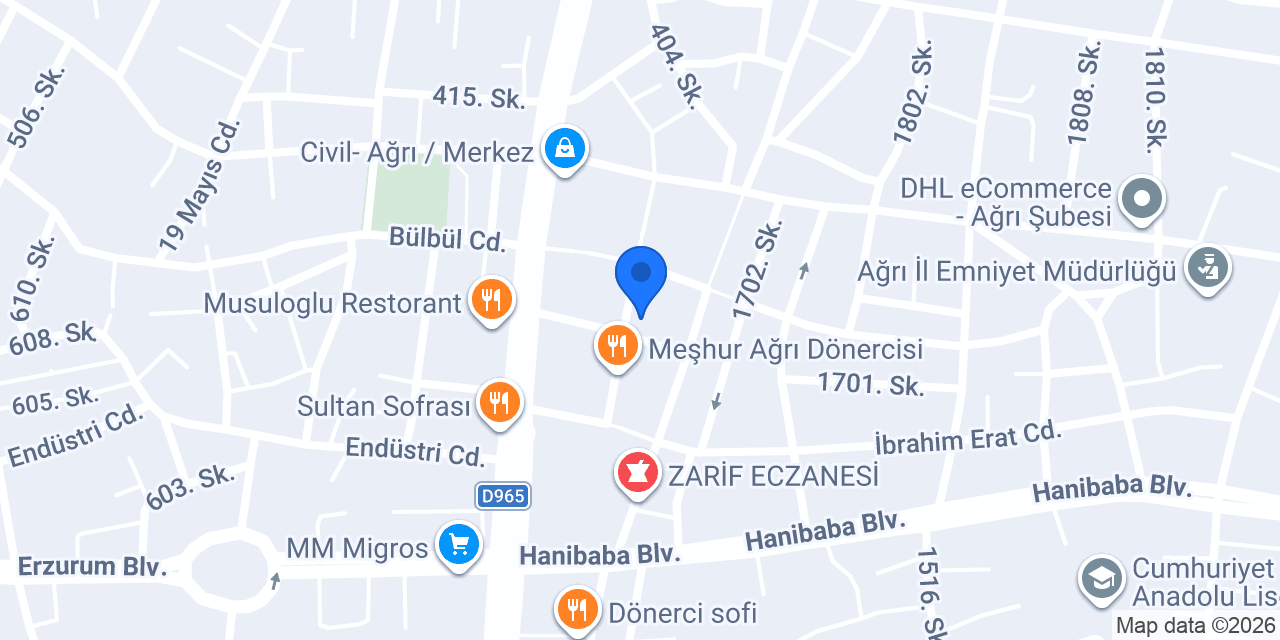 ARAS N KOLAY İŞLEM MERKEZİ konumu