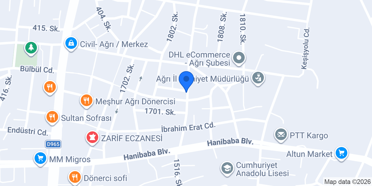 Cadde Pilavcısı konumu