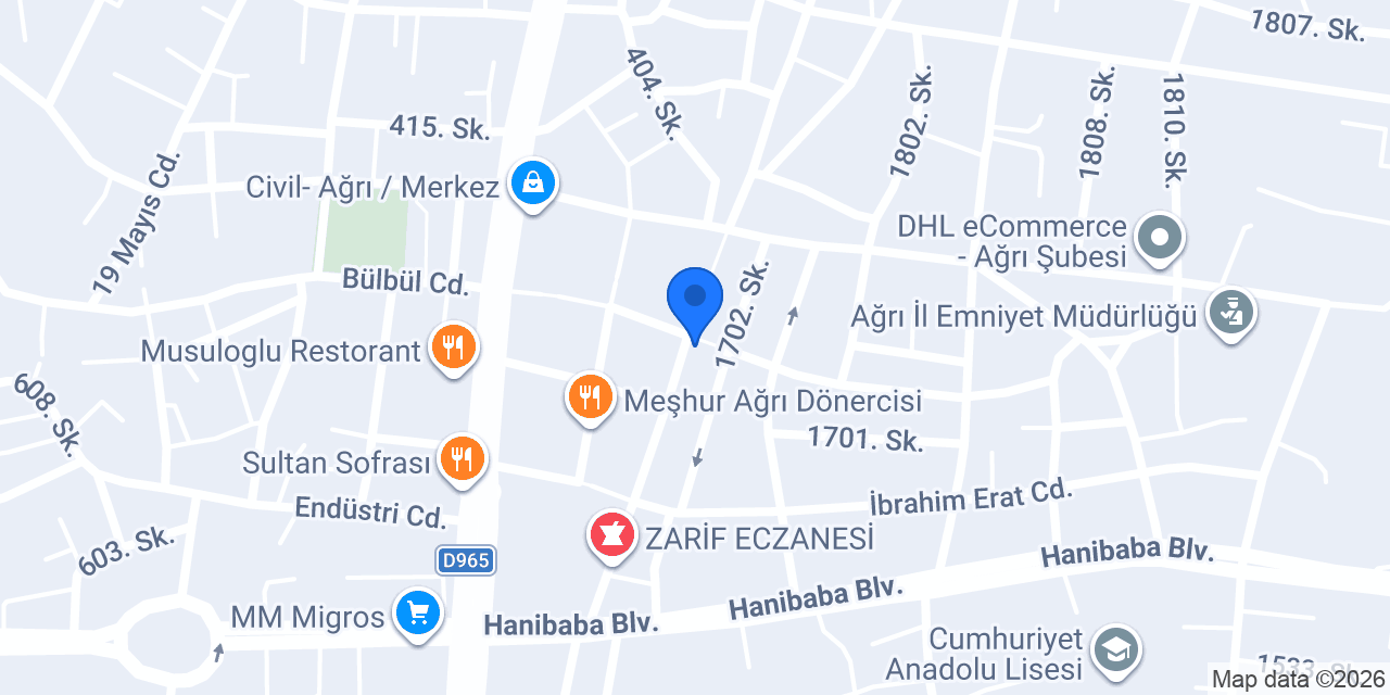 ALTIN SARAY AĞRI konumu