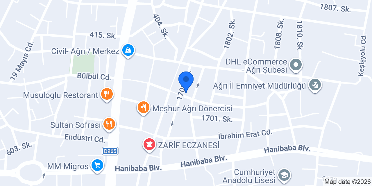 SARIYER ÇORBACISI AĞRI konumu