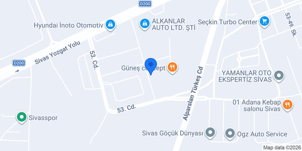 Sivas İkbal Reklam konumu