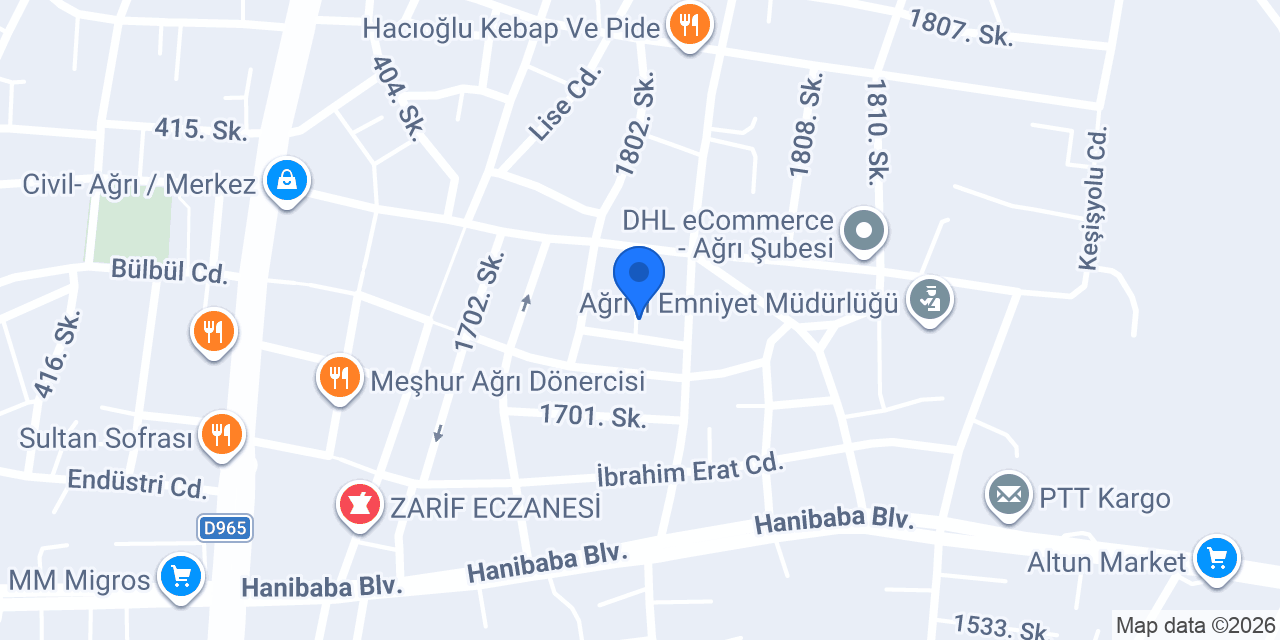 AĞRI BÖCEK İLAÇLAMA (SE-ÇE) konumu