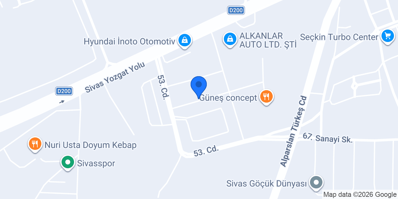 MG OTOMOTİV konumu