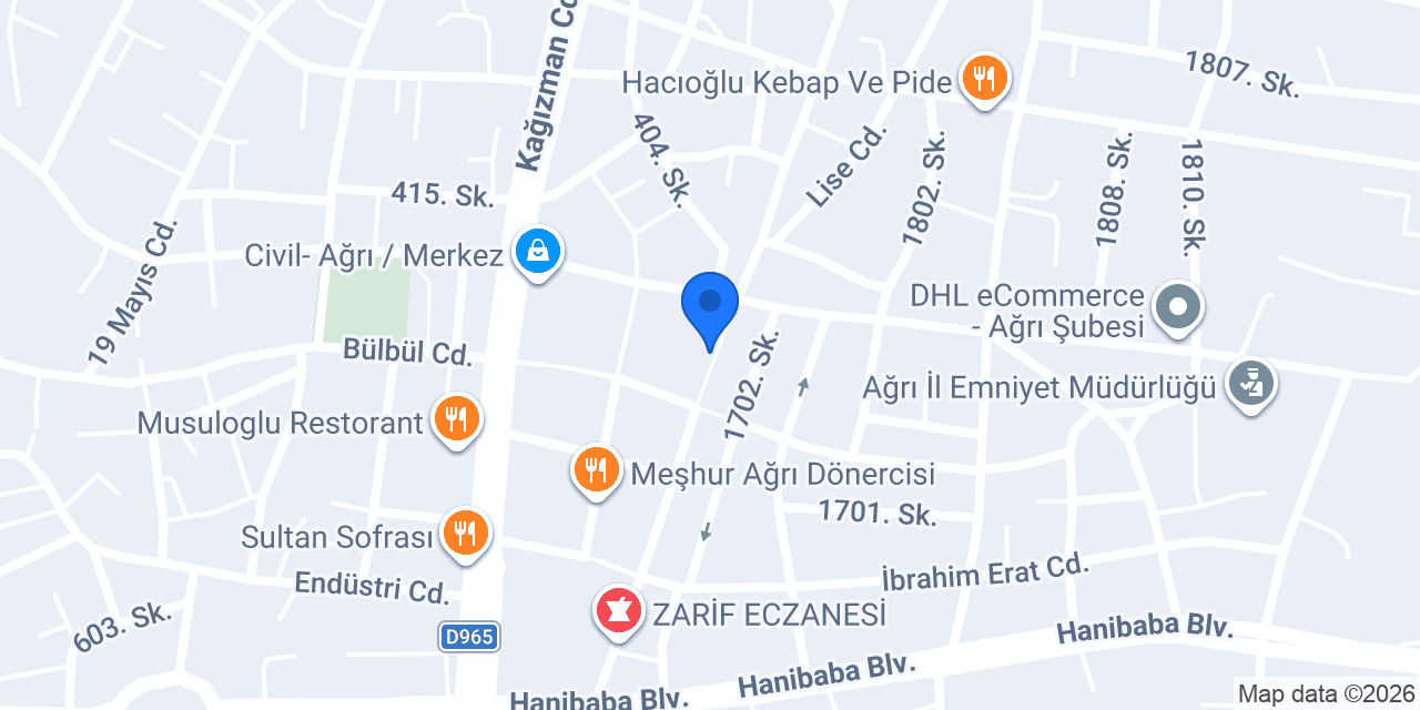 SARRAF Altın&Gümüş konumu