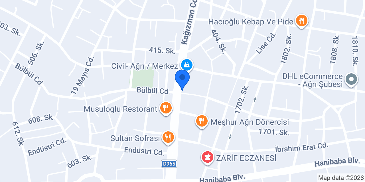 AĞRI ALPASLAN RENT A CAR AYAZ AUTO konumu