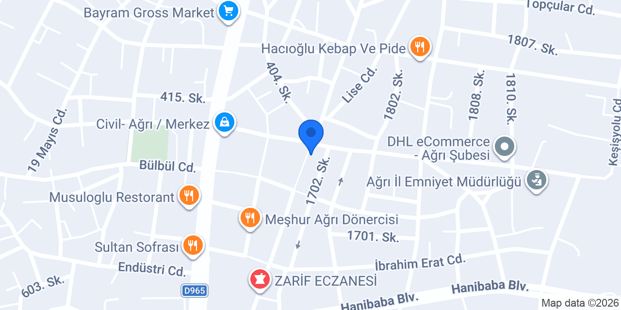 Sevgi Eczanesi konumu