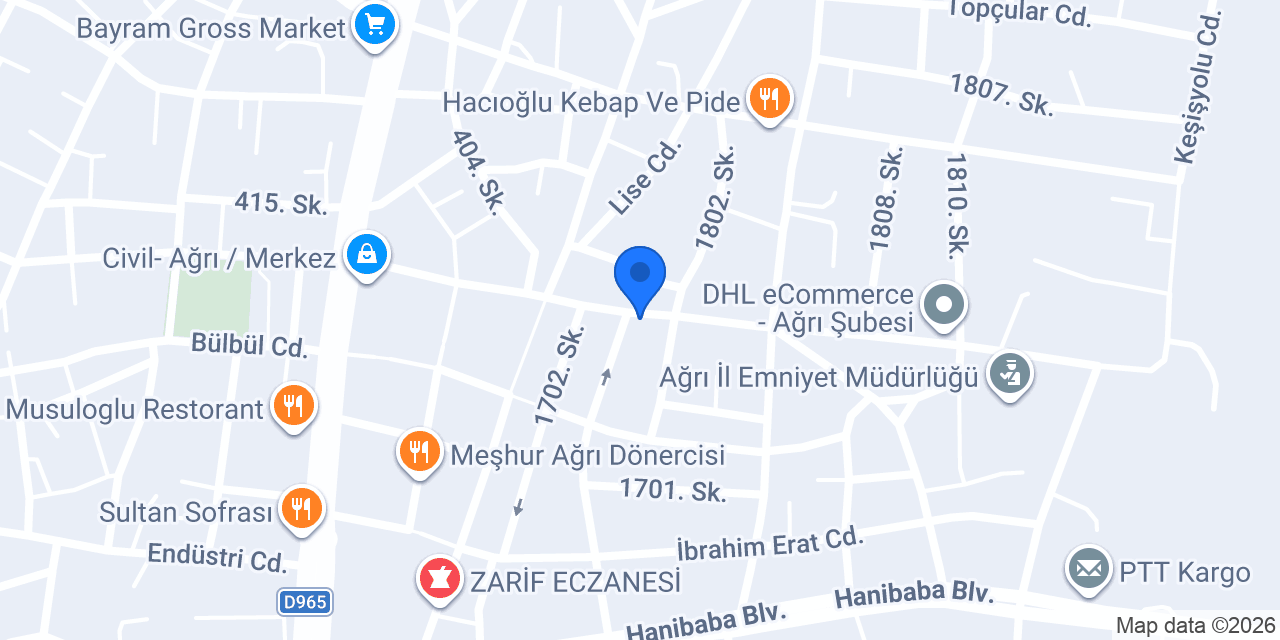 Beyoğlu dönercisi konumu