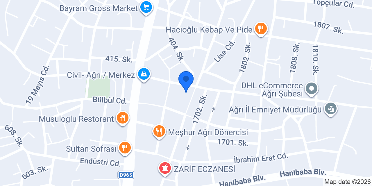 Ağrı Ömeroğulları konumu