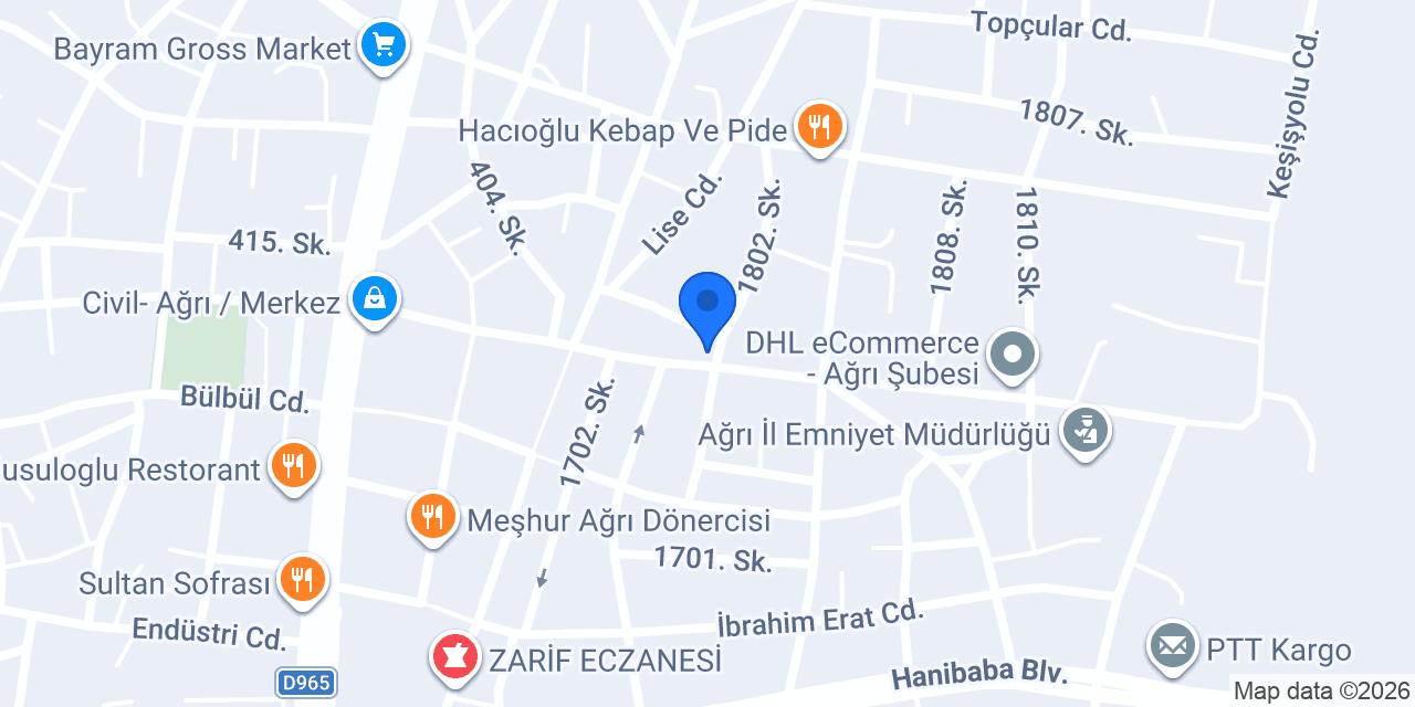 Özgül Avm konumu
